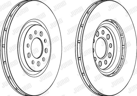 Jurid 563067JC-1 - Тормозной диск autospares.lv