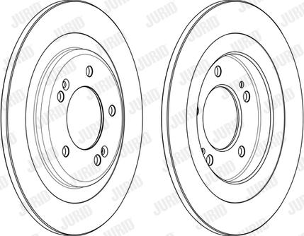 Jurid 563000JC-1 - Тормозной диск autospares.lv