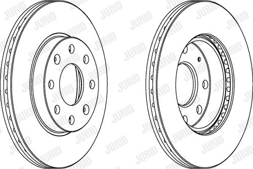 Jurid 563019JC-1 - Тормозной диск autospares.lv