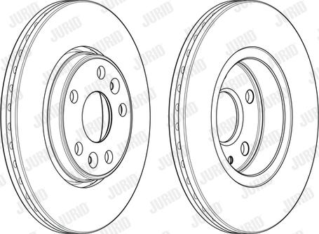 Jurid 563080JC - Тормозной диск autospares.lv