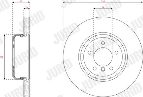 Jurid 563082JVC-1 - Тормозной диск autospares.lv