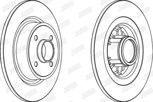 Jurid 563035JC-1 - Тормозной диск autospares.lv