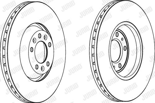 Jurid 563031JC-1 - Тормозной диск autospares.lv