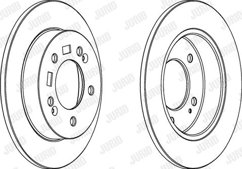 Jurid 563033JC-1 - Тормозной диск autospares.lv