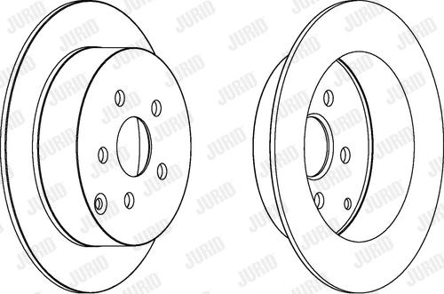 Jurid 563037JC-1 - Тормозной диск autospares.lv