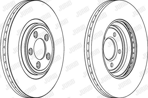 Jurid 563029JC-1 - Тормозной диск autospares.lv