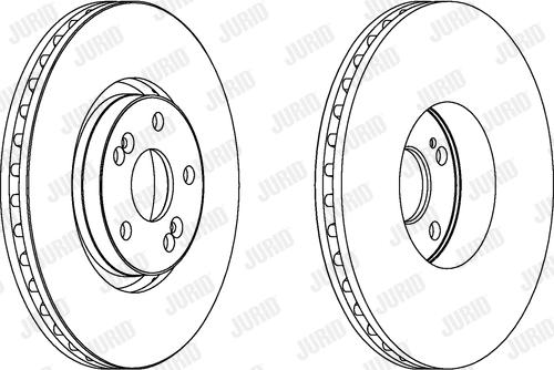 Jurid 563025JC-1 - Тормозной диск autospares.lv