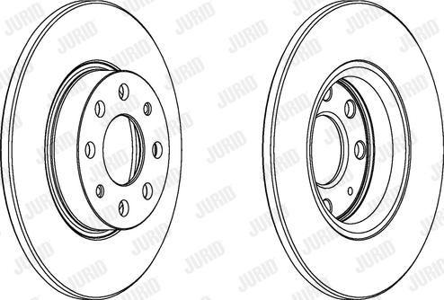 Jurid 563020JC-1 - Тормозной диск autospares.lv