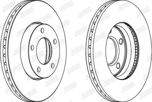 Jurid 563028JC-1 - Тормозной диск autospares.lv