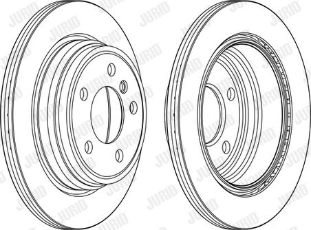 Jurid 563153JC-1 - Тормозной диск autospares.lv