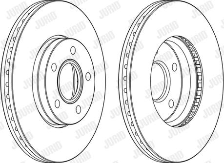 Jurid 563160JC-1 - Тормозной диск autospares.lv