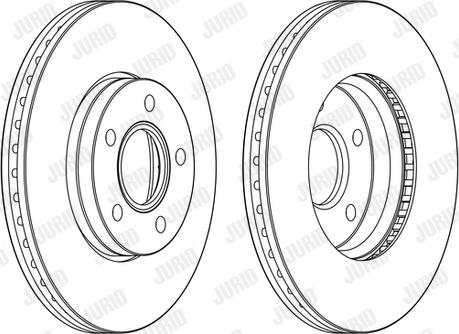 Jurid 563160JC - Тормозной диск autospares.lv