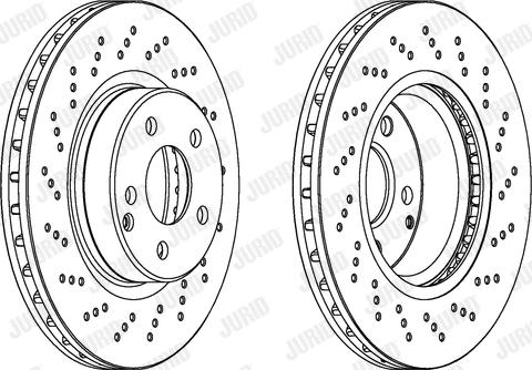 Jurid 563100JC - Тормозной диск autospares.lv