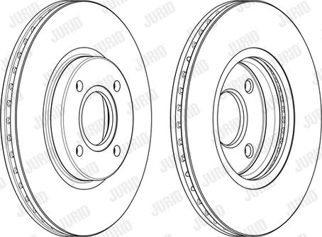 Jurid 563115JC-1 - Тормозной диск autospares.lv