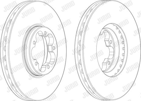 Jurid 563124J-1 - Тормозной диск autospares.lv