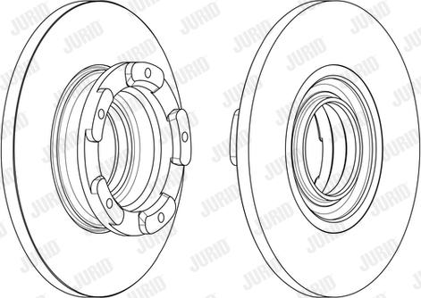 Jurid 563125JC-1 - Тормозной диск autospares.lv