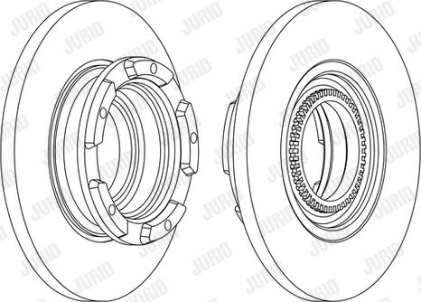 Jurid 563126JC-1 - Тормозной диск autospares.lv