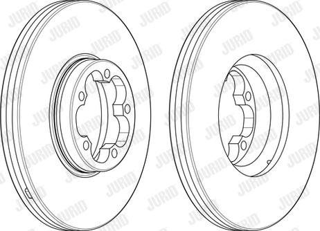 Jurid 563122J-1 - Тормозной диск autospares.lv