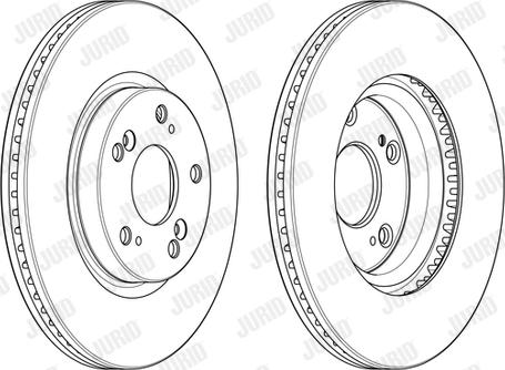 Jurid 563127JC - Тормозной диск autospares.lv