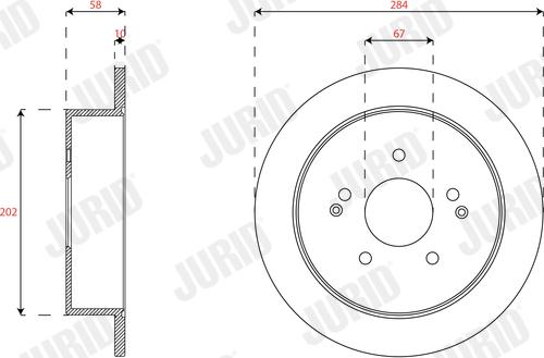 Jurid 563345JC - Тормозной диск autospares.lv