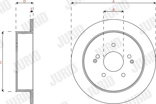 Jurid 563345JC - Тормозной диск autospares.lv