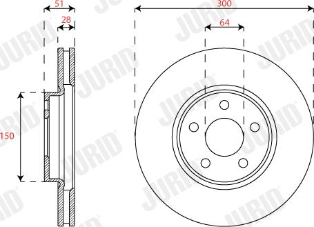 Jurid 563313JC - Тормозной диск autospares.lv