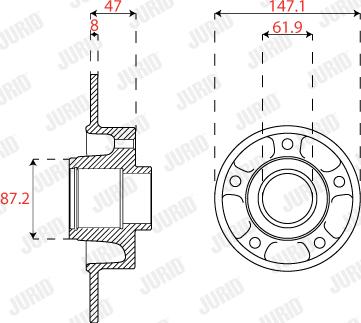 Jurid 563317JC-1 - Тормозной диск autospares.lv