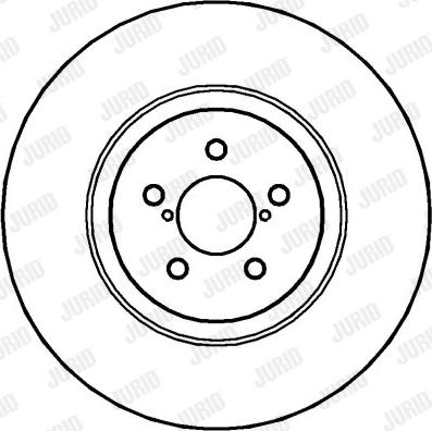 Jurid 563335J-1 - Тормозной диск autospares.lv