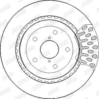 Jurid 563332J-1 - Тормозной диск autospares.lv