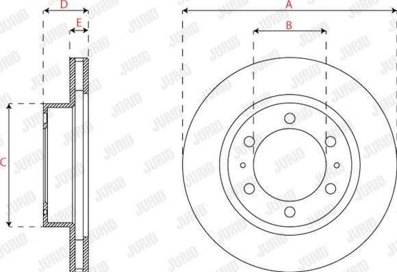 Jurid 563321J - Тормозной диск autospares.lv