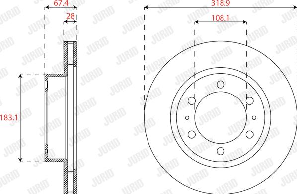 Jurid 563321J - Тормозной диск autospares.lv