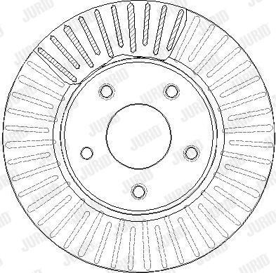 Jurid 563376JC-1 - Тормозной диск autospares.lv