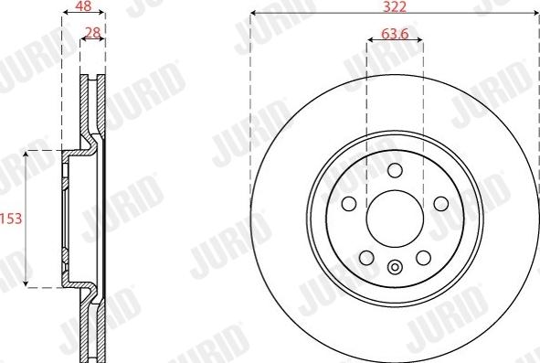 Jurid 563257JC-1 - Тормозной диск autospares.lv