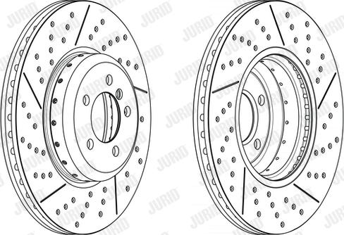 Jurid 563200JVC-1 - Тормозной диск autospares.lv