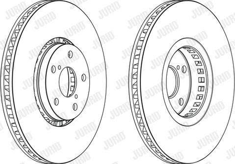 Jurid 563239JC-1 - Тормозной диск autospares.lv