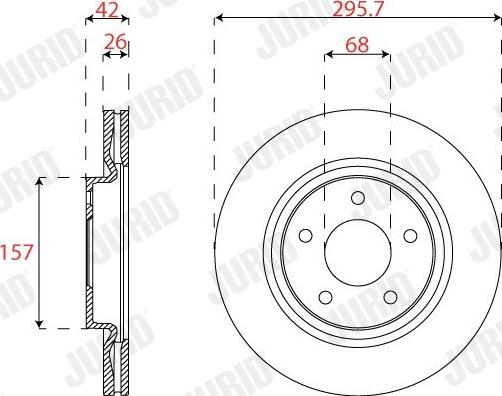 Jurid 563270JC-1 - Тормозной диск autospares.lv