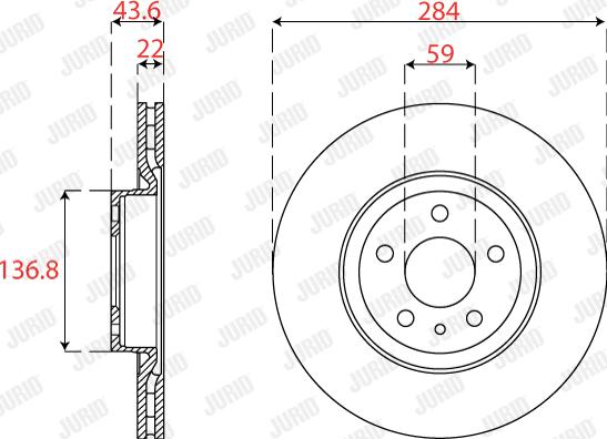 Jurid 563273JC - Тормозной диск autospares.lv