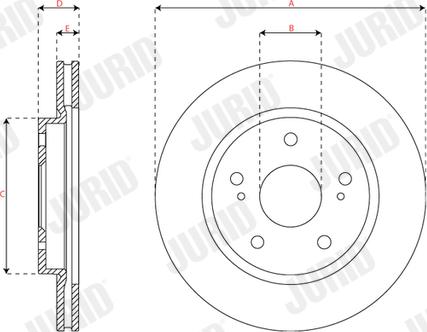 Jurid 563272JC - Тормозной диск autospares.lv