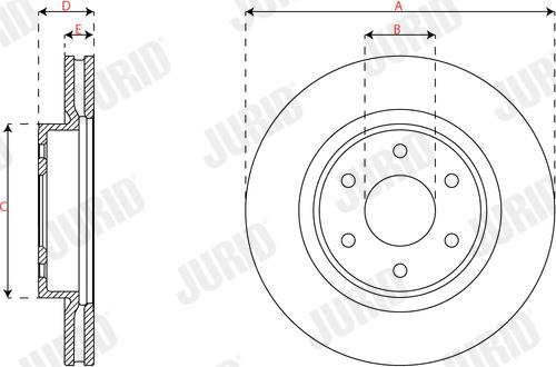 Jurid 563705JC - Тормозной диск autospares.lv