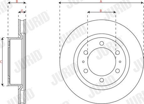 Jurid 563726JC - Тормозной диск autospares.lv