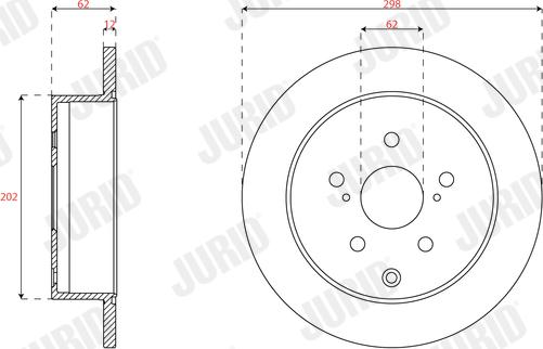 Jurid 563727JC - Тормозной диск autospares.lv