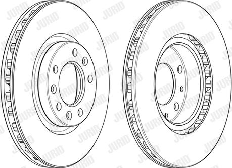 Jurid 562991JC-1 - Тормозной диск autospares.lv