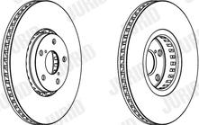 Jurid 562949JC-1 - Тормозной диск autospares.lv