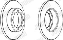 Jurid 562941JC-1 - Тормозной диск autospares.lv