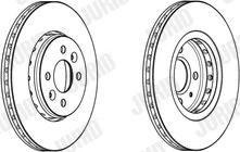 Jurid 562959JC-1 - Тормозной диск autospares.lv