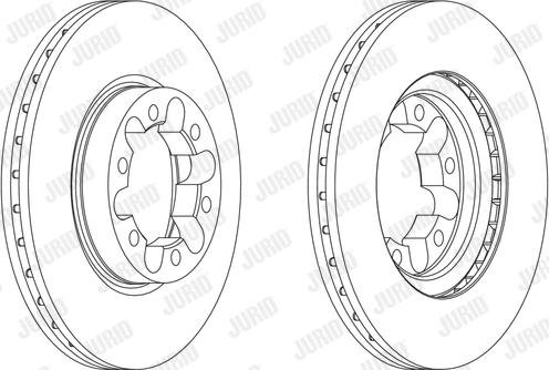 Jurid 562903JC - Тормозной диск autospares.lv