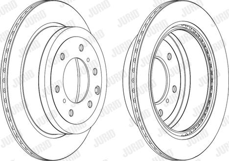 Jurid 562914JC-1 - Тормозной диск autospares.lv