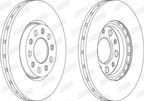 Jurid 562916JC-1 - Тормозной диск autospares.lv