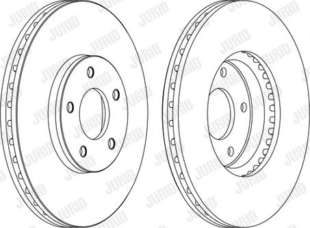 Jurid 562910JC-1 - Тормозной диск autospares.lv