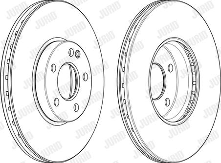 Jurid 562989JC-1 - Тормозной диск autospares.lv